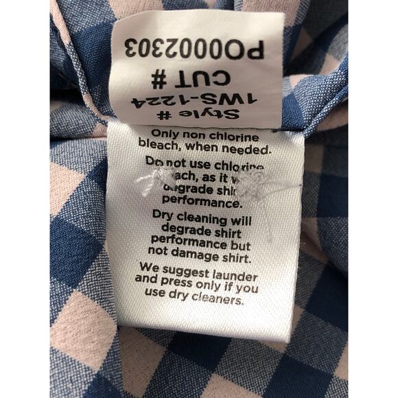 Mizzen+Main Men's  Medium Trim Leeward Gingham Button-Up Shirt - Picture 6 of 7